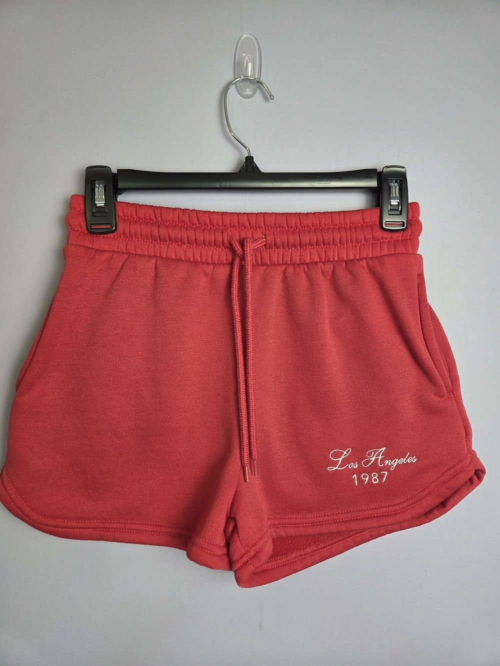 Harper & Ivy Red Athletic Drawstring Shorts Small, Retro 80's Throwback